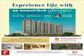 Avail special Akshaya Tritiya Cashback offer by booking home at Prajapati Magnum in Navi Mumbai